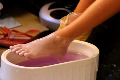 image: Paraffin Wax Footbath used for foot pain and dry cracked heels